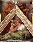 Michelangelo Buonarroti Ancestors of Christ Spain oil painting artist